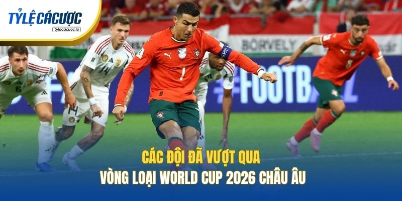 Các đội đã vượt qua vòng loại World Cup 2026 Châu Âu